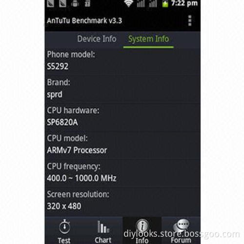 3.5-inch QYGA Capacitive Touch Screen Mobile Phone with Wi-Fi and Bluetooth